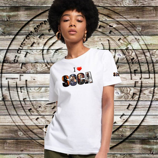 I Love Soca Short Sleeve unisex  t-shirt